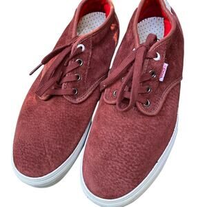 Vans Burgundy Suede Classic Low Top Sneakers Size 11